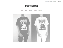 Tablet Screenshot of posthuman.us